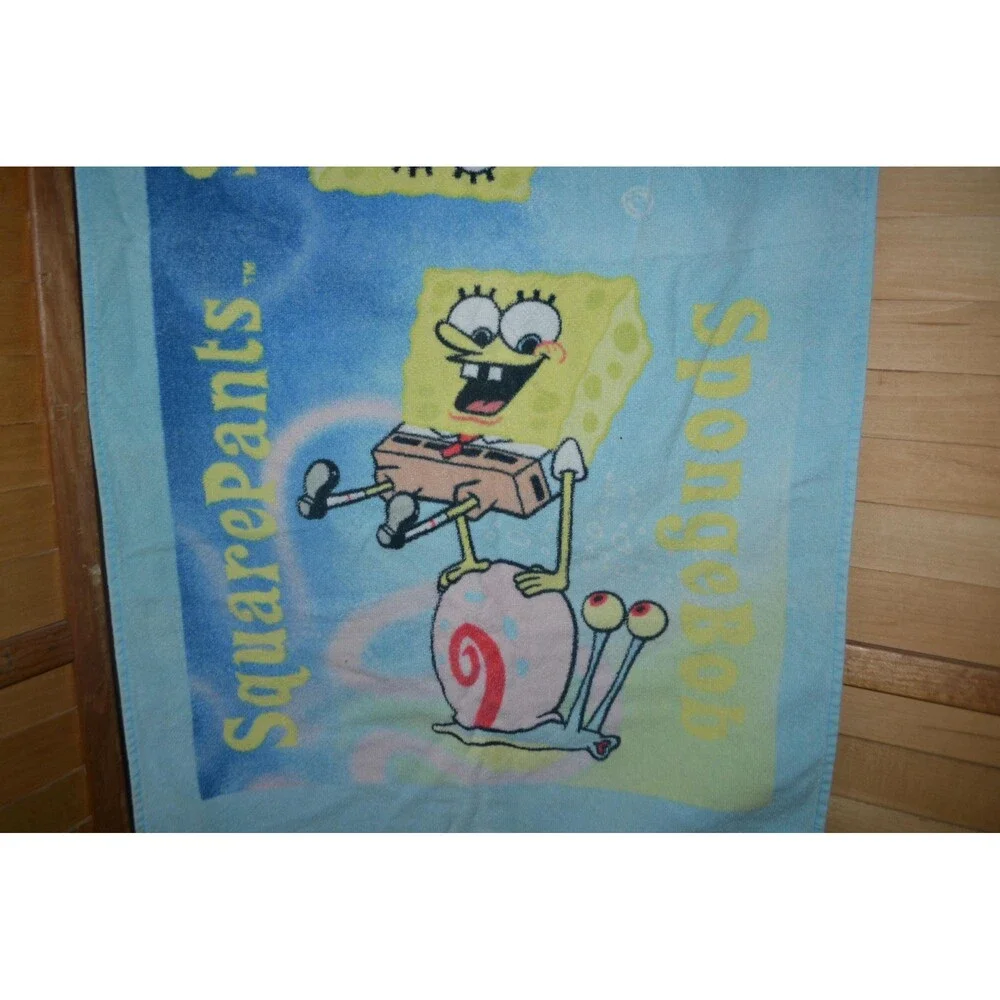 SpongeBob Square Pants & Gary The Snail Bath Towel 2001